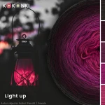 KOKONEK Merino 819 Light up - Czekolada/wino/burak/jeżyna/fuksja