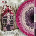 KOKONEK Merino 823 Home, sweet home - Fuksja/brudny róż/nude/blady fiolet melanż/wino