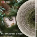 KOKONEK Merino 824 Christmas tree climber - Lniany/safari/orzech melanż/khaki/khaki melanż