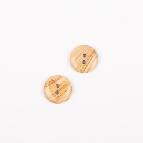 Guzik Drops drewniany / 15 mm / serce / 814