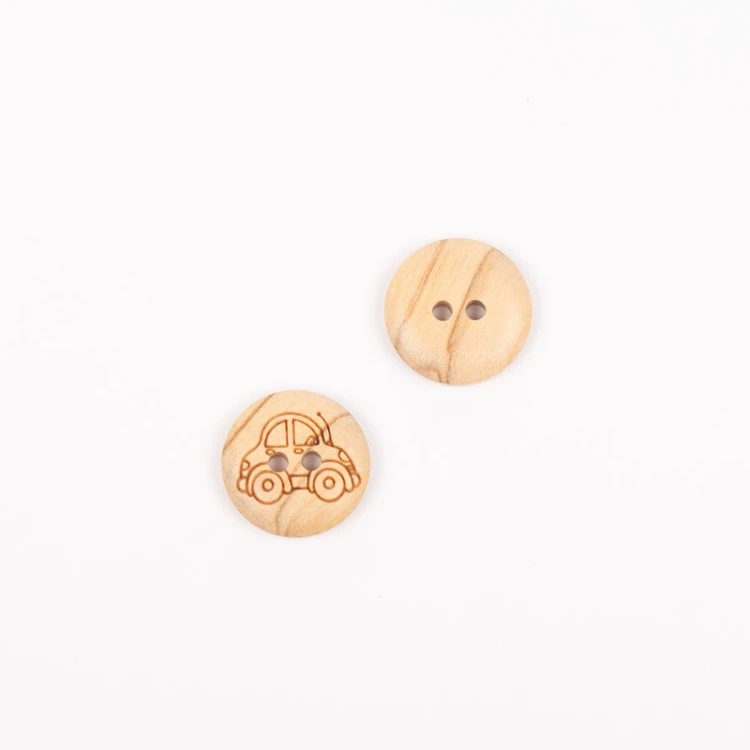 Guzik Drops drewniany / 15 mm / auto / 806