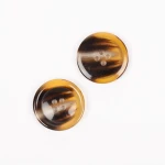 Knoflík Drops imitacja rogu karamel / 25 mm / 711