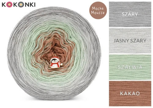 KOKONEK Nature NT030 Mocha Mousse 5 - Szary/jasny szary/szałwia/kakao