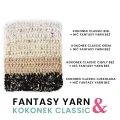 Nić / Włóczka fantazyjna FANTASY YARN by KOKONKI / tweed / beż / szpulka ~ 400 m