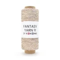 Nić / Włóczka fantazyjna FANTASY YARN by KOKONKI / tweed / beż / szpulka ~ 400 m