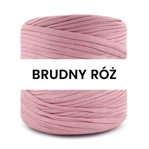 T-shirt Yarn Cotton Spaghetti / brudny róż