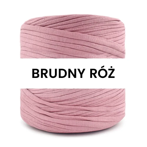 T-shirt Yarn Cotton Spaghetti / brudny róż