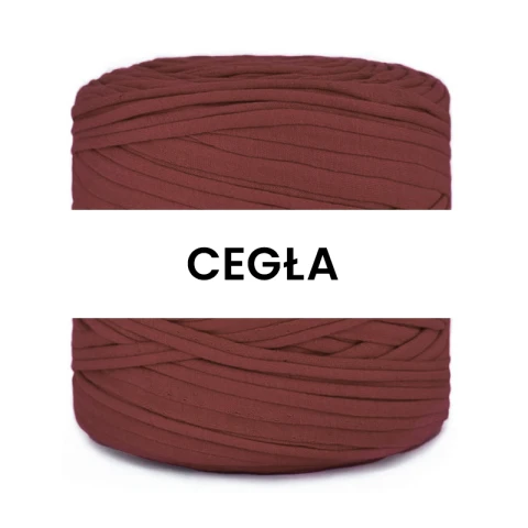 T-shirt Yarn Cotton Spaghetti / cegła