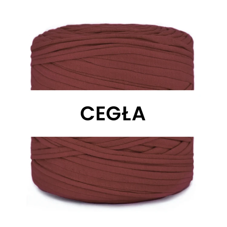 T-shirt Yarn Cotton Spaghetti / cegła