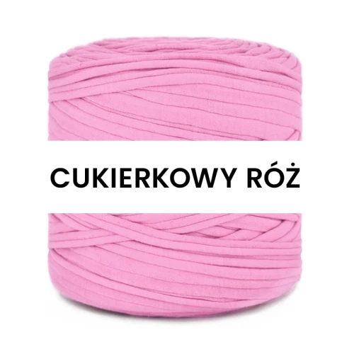 T-shirt Yarn Cotton Spaghetti / cukierkowy róż