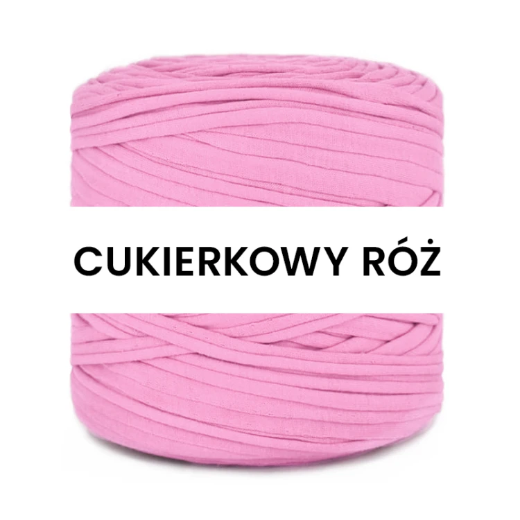 T-shirt Yarn Cotton Spaghetti / cukierkowy róż