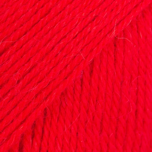 Włóczka Drops Flora 33 / głęboka czerwień / uni colour