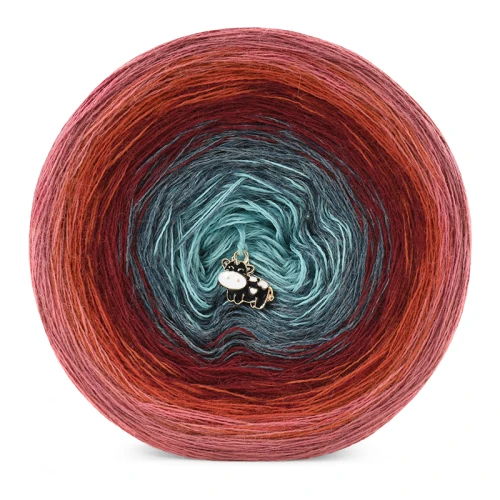 KOKONEK Merino 831 TSJ Sorpresa - Malwa/cegła/bordo/patyna melanż/patyna