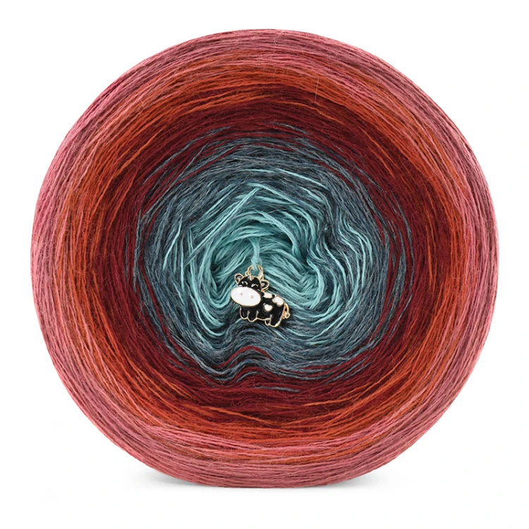 KOKONEK Merino 831 TSJ Sorpresa - Malwa/cegła/bordo/patyna melanż/patyna