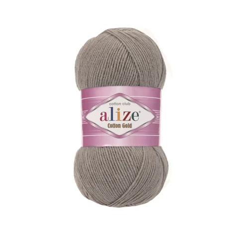 Włóczka Alize Cotton Gold  827 / szarobeżowy / 100g 