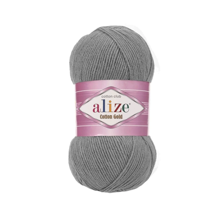 Włóczka Alize Cotton Gold  828 / gołębi / 100g