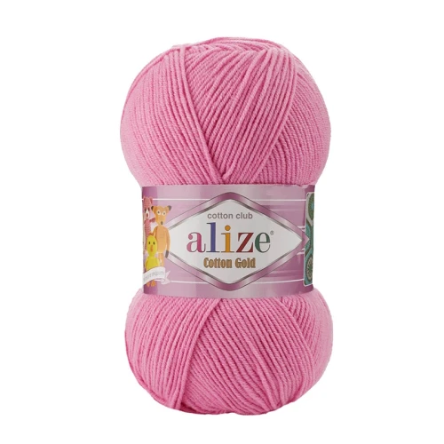 Włóczka Alize Cotton Gold 264 / ciemny róż / 100g