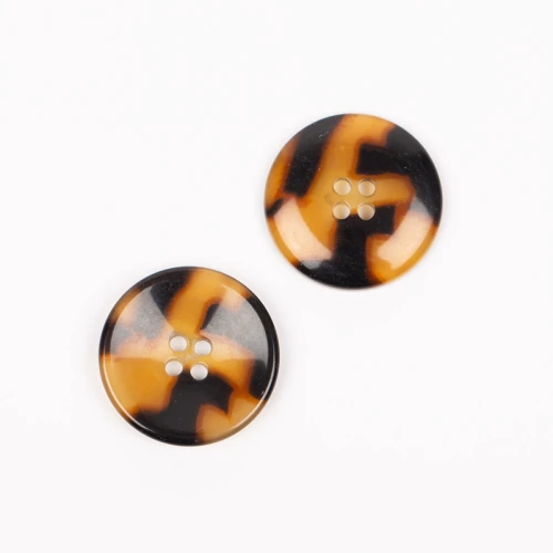 Guzik Drops imitacja rogu skorupa żółwia / 25 mm / 716