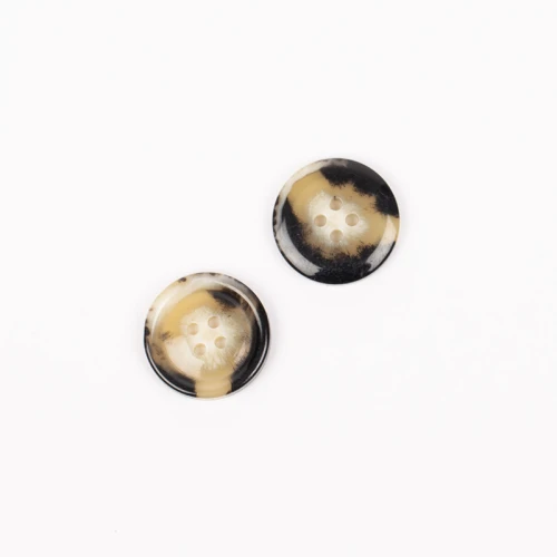Guzik Drops imitacja rogu mocha / 18 mm / 712