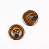 Guzik Drops imitacja rogu drewno tekowe / 25 mm / 708