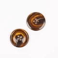 Guzik Drops imitacja rogu drewno tekowe / 25 mm / 708