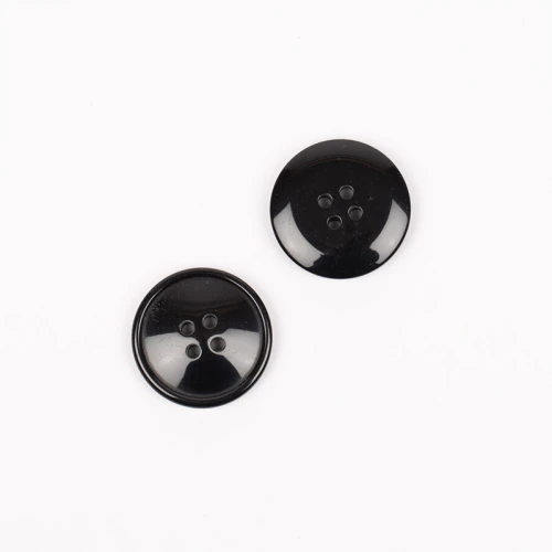Guzik Drops imitacja rogu czerń / 20 mm / 717