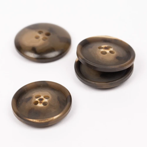 Guzik Drops imitacja drewna orzech / 23 mm / 704