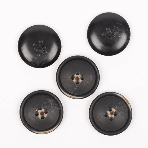 Guzik Drops imitacja drewna opalane / 23 mm / 706