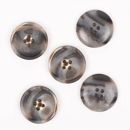 Guzik Drops imitacja drewna mocha / 23 mm / 702
