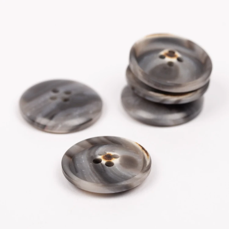 Guzik Drops imitacja drewna mocha / 23 mm / 702