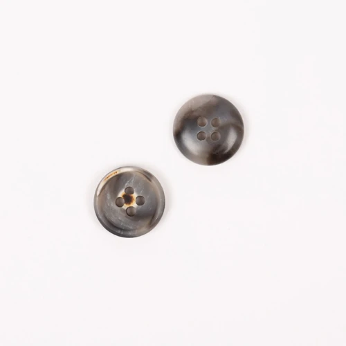 Guzik Drops imitacja drewna mocha / 15 mm / 701
