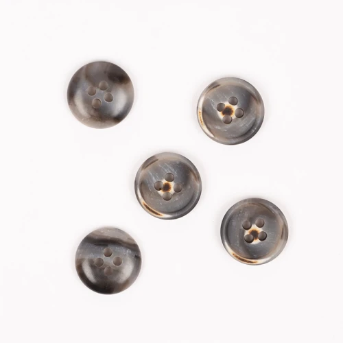 Guzik Drops imitacja drewna mocha / 15 mm / 701