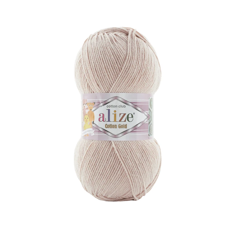 Włóczka Alize Cotton Gold  314 / zgaszony beż / 100g