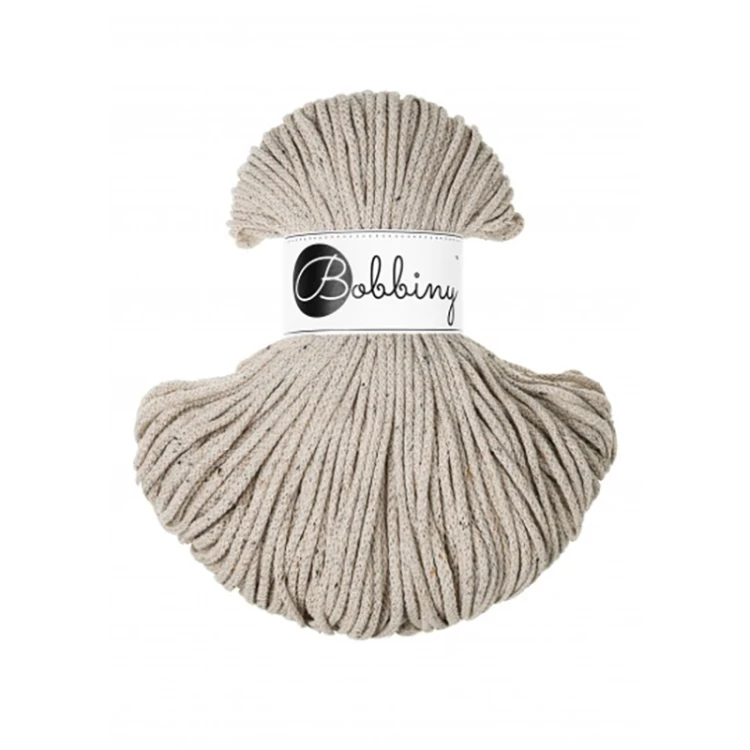 Sznurek pleciony bawełniany Bobbiny Junior / Leopard / 3mm / 100m