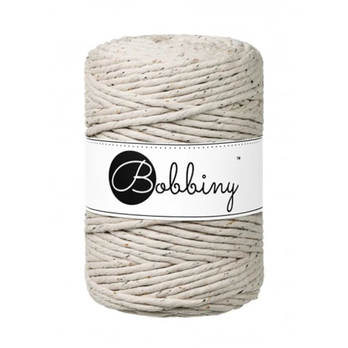 Sznurek skręcany bawełniany Bobbiny Macrame Cord / Leopard / 5mm / 100m