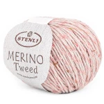 Włóczka Stenli Merino Tweed 39102 / pudrowy róż