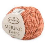 Włóczka Stenli Merino Tweed 24405 / brzoskwinia z koniakiem