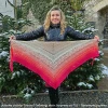 Autorka chusty:  CrocheT Tailoring; Wzór: Sorpresa od  TSJ - TresowaneSzydełko
