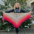 Autorka chusty:  CrocheT Tailoring; Wzór: Sorpresa od  TSJ - TresowaneSzydełko