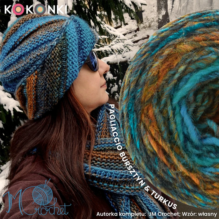 Autorka kompletu  JM Crochet; Wzór własny