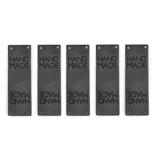 Zestaw metek altara premium "HAND MADE" / grafit / 60 x 20 mm / 5 szt.