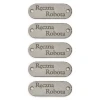 Zestaw metek nubuk premium "Ręczna robota" / szary / 15 x 40 mm / 5 szt.
