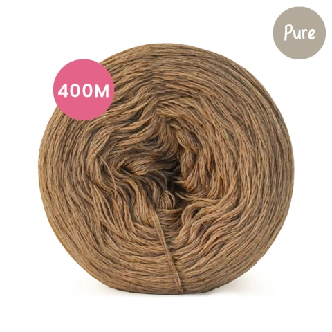 KOKONEK_Pure Mono jeden kolor - ciastko korzenne / 3 nitki / 400 m / 80 g - GOTOWY