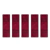 Zestaw metek nubuk premium "HAND MADE" / bordo / 60 x 20 mm / 5 szt.