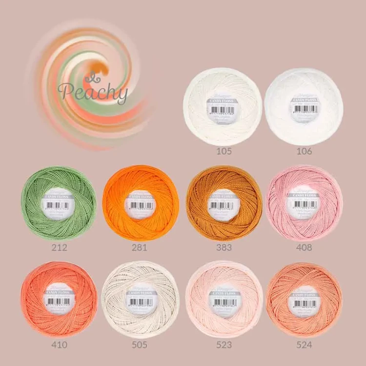 Zestaw Kordonków Scheepjes Candy Floss - Peachy / 23713