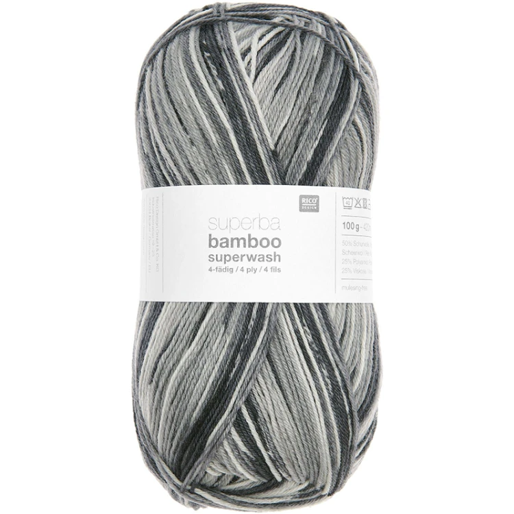 Włóczka skarpetkowa Rico Design Superba Bamboo Superwash 4ply 061