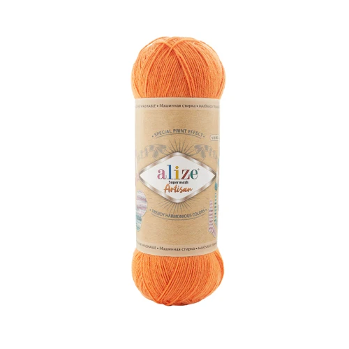 Włóczka skarpetkowa Alize Superwash Artisan 336 / marchewka