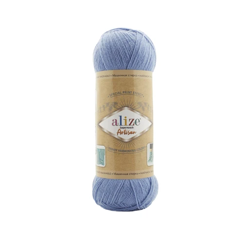 Włóczka skarpetkowa Alize Superwash Artisan 432 / niebieski