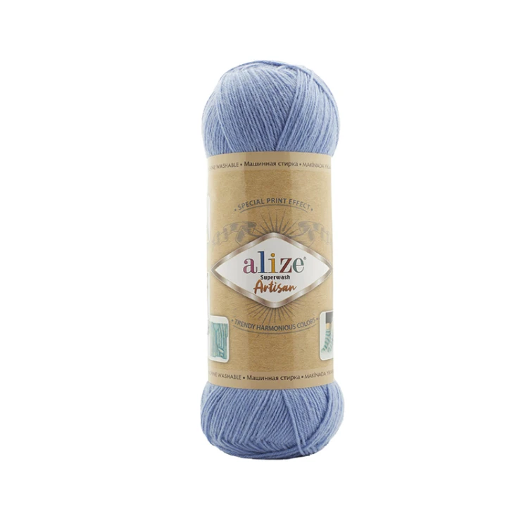 Włóczka skarpetkowa Alize Superwash Artisan 432 / niebieski
