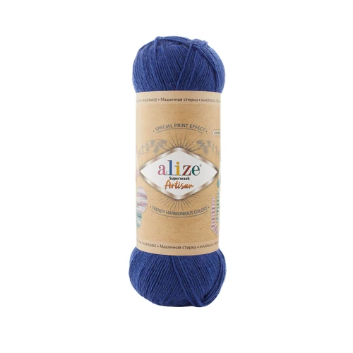 Włóczka skarpetkowa Alize Superwash Artisan 797 / szafir